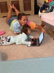 Madison's niece helps with homework. 