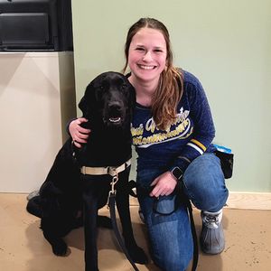 Allison Barr with dog