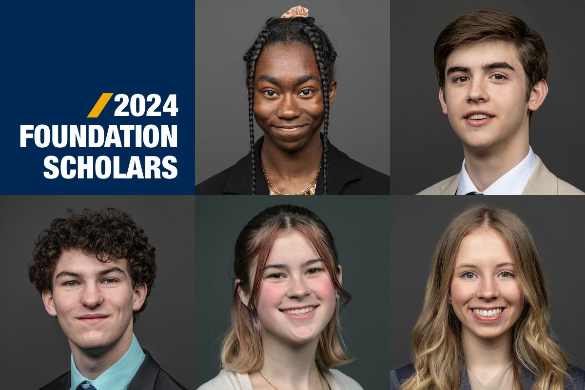 Article thumbnail for 2024 Foundation Scholars includes Two Eberly College Students