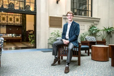 As a first-generation college student, David Laub is attuned to the disparities in opportunities for students like him especially if they come from a low-income background. For his efforts to connect top West Virginia University students with high school students, he has been awarded the Newman Civic Fellowship. 

