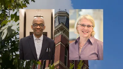 An unprecedented two scholars from West Virginia University have received the top fellowship from the National Endowment for the Humanities.

Katherine Aaslestad and Tamba M’Bayo, both professors in the Department of History, will each receive $60,000 for the 2019-2020 academic year to conduct research for their respective book projects.