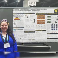 Maryssa Beasley with research poster